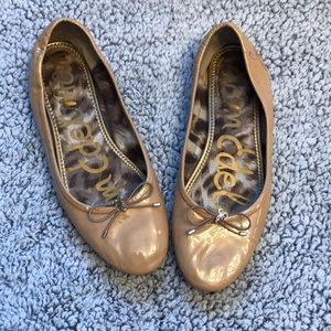 Sam Edelman Felicia Nude Patent Ballet Flat sz 10